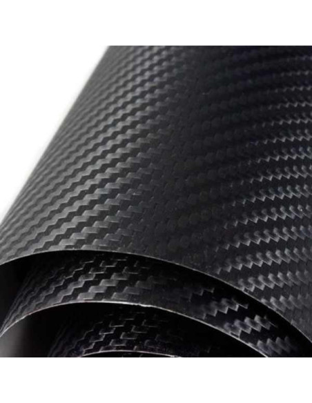Folie Colantare pentru Auto sau Moto, Model Fibra Cardon 3D, Impermeabila, Rezistenta UV, Latime 1.27 m, Lungime 3 m, Negru