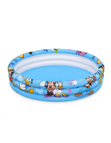 Piscina gonflabila pentru copii, rotunda, model Mickey Mouse, 122x25 cm