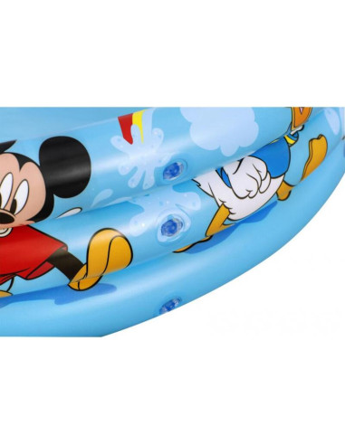 Piscina gonflabila pentru copii, rotunda, model Mickey Mouse, 122x25 cm