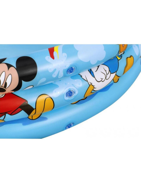 Piscina gonflabila pentru copii, rotunda, model Mickey Mouse, 122x25 cm