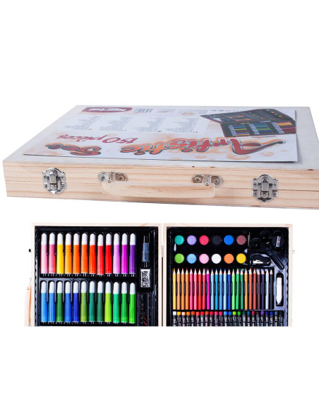 Set pictura si desen pentru copii, Verk Group, trusa plastic, 150 piese