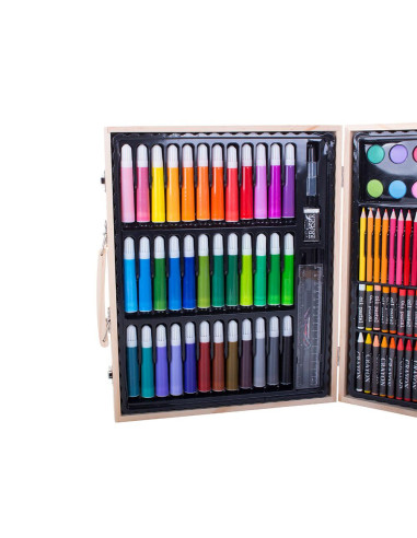 Set pictura si desen pentru copii, Verk Group, trusa plastic, 150 piese