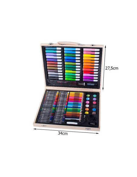Set pictura si desen pentru copii, Verk Group, trusa plastic, 150 piese