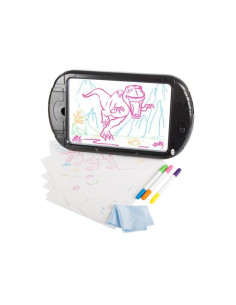 Tableta grafica/desenat pentru copii, Verk Group, 3 markere, LED, 3xAA, 35x20 cm
