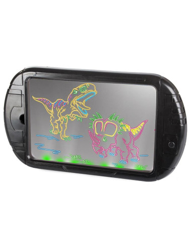 Tableta grafica/desenat pentru copii, Verk Group, 3 markere, LED, 3xAA, 35x20 cm