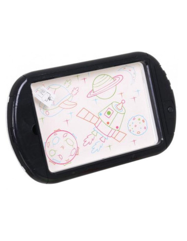 Tableta grafica/desenat pentru copii, Verk Group, 3 markere, LED, 3xAA, 35x20 cm