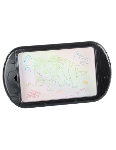 Tableta grafica/desenat pentru copii, Verk Group, 3 markere, LED, 3xAA, 35x20 cm