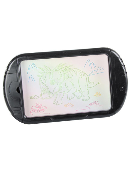 Tableta grafica/desenat pentru copii, Verk Group, 3 markere, LED, 3xAA, 35x20 cm