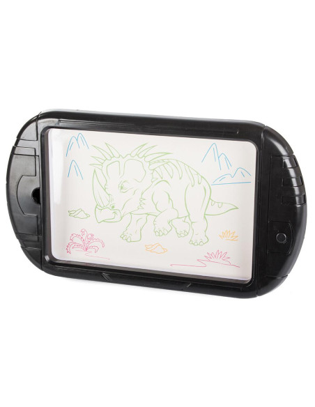 Tableta grafica/desenat pentru copii, Verk Group, 3 markere, LED, 3xAA, 35x20 cm