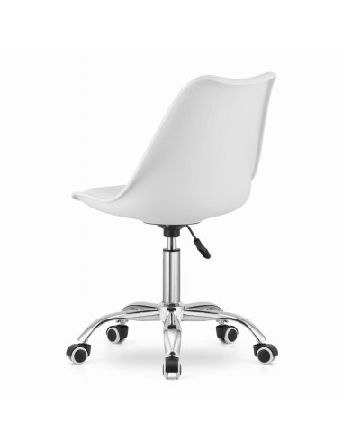 Scaun de birou, Artool, Alba, rotativ, PP, alb, 48x43x91.5 cm