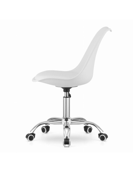 Scaun de birou, Artool, Alba, rotativ, PP, alb, 48x43x91.5 cm