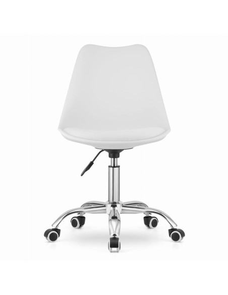 Scaun de birou, Artool, Alba, rotativ, PP, alb, 48x43x91.5 cm