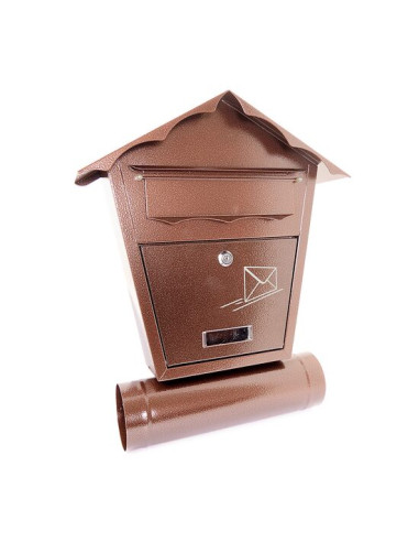 Cutie postala, Damech, cu loc pentru ziar, cupru, format B5, 37x10.5x46 cm