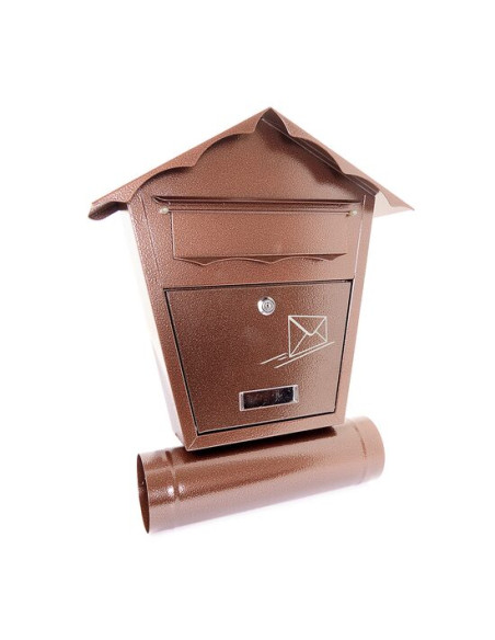 Cutie postala, Damech, cu loc pentru ziar, cupru, format B5, 37x10.5x46 cm
