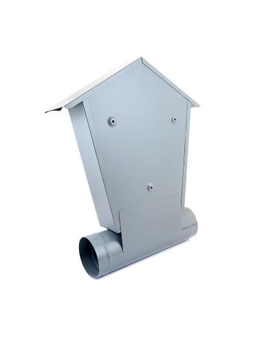 Cutie postala, Damech, cu loc pentru ziar, gri, format B5, 37x10.5x46 cm