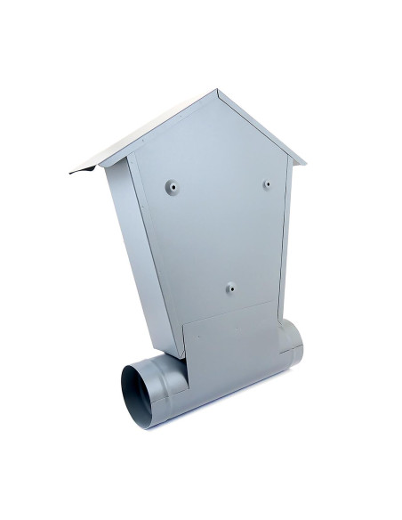 Cutie postala, Damech, cu loc pentru ziar, gri, format B5, 37x10.5x46 cm