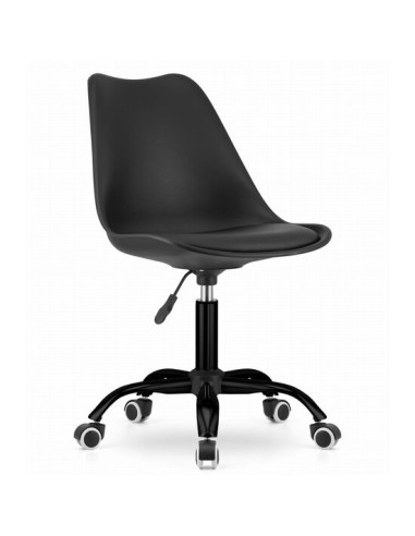 Scaun de birou, Artool, Andria, rotativ, PP, negru, 56.5x56.5x83.5-96 cm