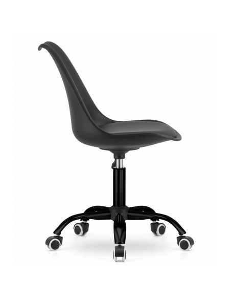 Scaun de birou, Artool, Andria, rotativ, PP, negru, 56.5x56.5x83.5-96 cm