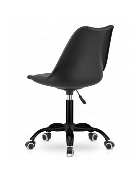 Scaun de birou, Artool, Andria, rotativ, PP, negru, 56.5x56.5x83.5-96 cm