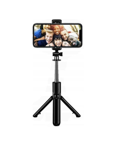 Selfie stick, trepied, Izoxis, telescopic, cu telecomanda, bluetooth, 60 cm