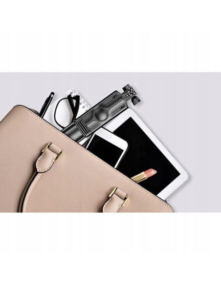 Selfie stick, trepied, Izoxis, telescopic, cu telecomanda, bluetooth, 60 cm