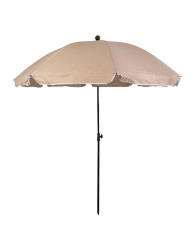 Umbrela plaja/terasa, Strend Pro, cu manivela, inclinatie, bej, 200 cm