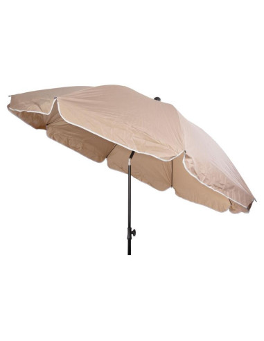 Umbrela plaja/terasa, Strend Pro, cu manivela, inclinatie, bej, 200 cm