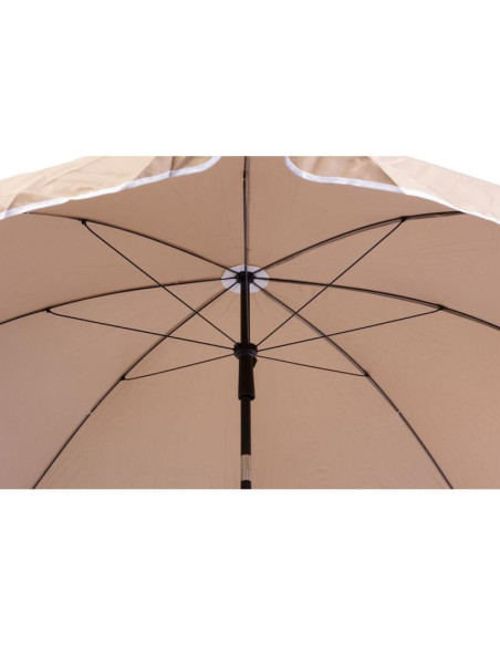 Umbrela plaja/terasa, Strend Pro, cu manivela, inclinatie, bej, 200 cm