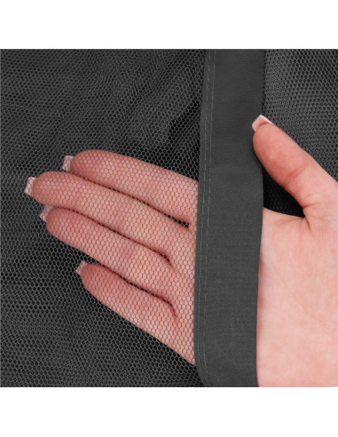 Balansoar gradina, Springos, 3 locuri, cu plasa insecte, gri, 215x125x165 cm, functie pat, max 280 kg