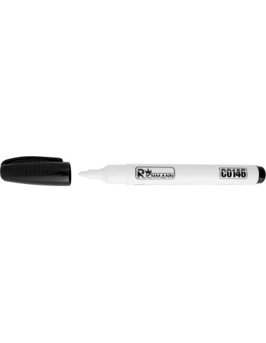 Marker permanent, 4 mm, alb, gros, Richmann