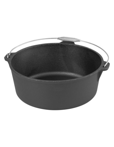 Oala de fonta cu maner din inox, 10.1 L, 34x14 cm, MagicHome