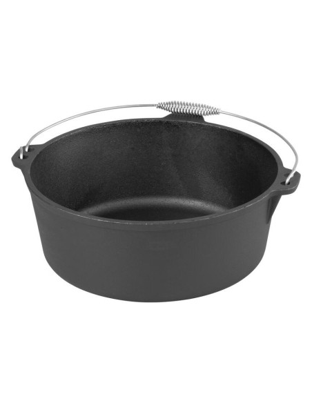 Oala de fonta cu maner din inox, 10.1 L, 34x14 cm, MagicHome