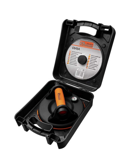 Ventuza pentru transport si montat parbrize, geamuri, placi marmura, granit, cu manometru, 1 brat, max 120 kg, Richmann Exclusiv