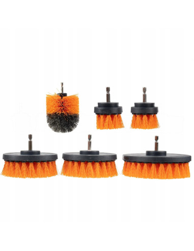 Perii curatat, pentru masina de gaurit, tija hexagonala, set 22 buc, Bigstren