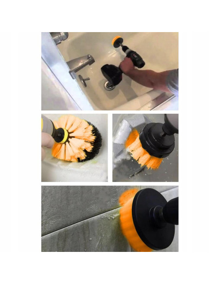Perii curatat, pentru masina de gaurit, tija hexagonala, set 22 buc, Bigstren