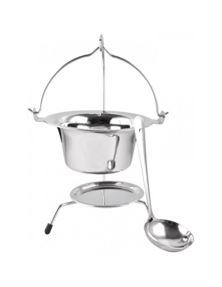 Set pentru servire ceaun, din inox, 0.8 L, 3 piese, Magic Home