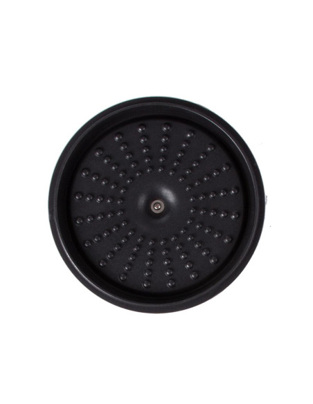 Oala de aluminiu cu capac, negru, 2.2 L, 20 cm, Verk Group