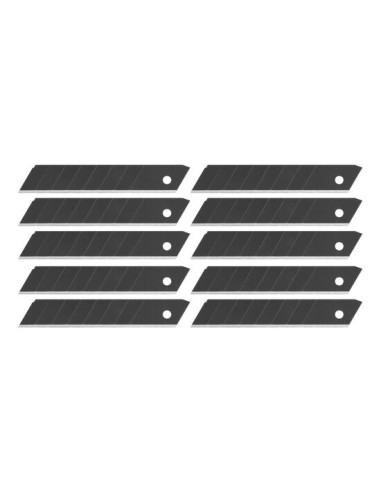 Lame rezerva cutter, otel carbon, set 10 buc, 18 mm, Strend Pro Premium