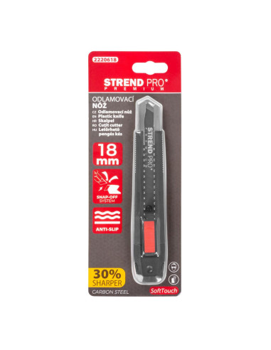 Cutter, blocare automata, 18 mm, cu segmentator lame, Strend Pro Premium