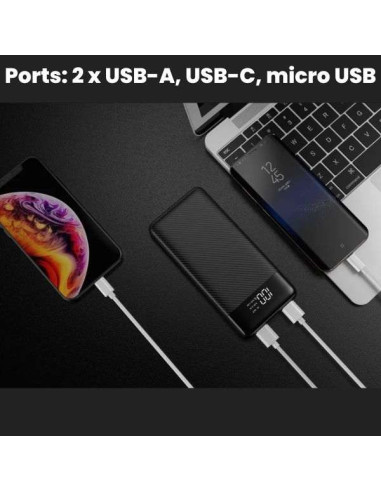 Rucsac Extensibil Mercaton Compatibil cu Laptopuri Pana la 17.3&8243 + Baterie Reincarcabila Powerbank 10.000 mAh
