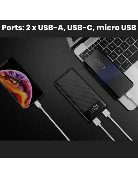 Rucsac Extensibil Mercaton Compatibil cu Laptopuri Pana la 17.3&8243 + Baterie Reincarcabila Powerbank 10.000 mAh