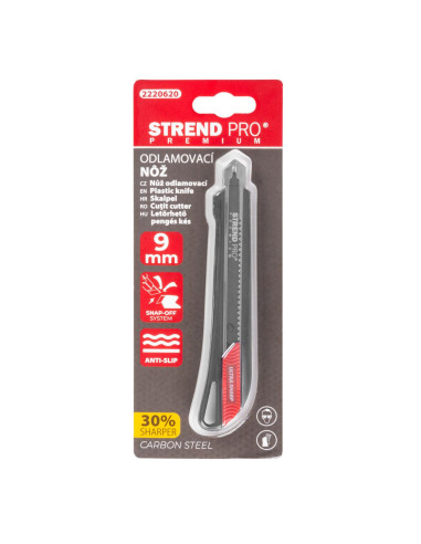 Cutter, blocare automata, 9 mm, Strend Pro Premium