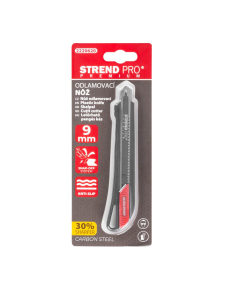 Cutter, blocare automata, 9 mm, Strend Pro Premium