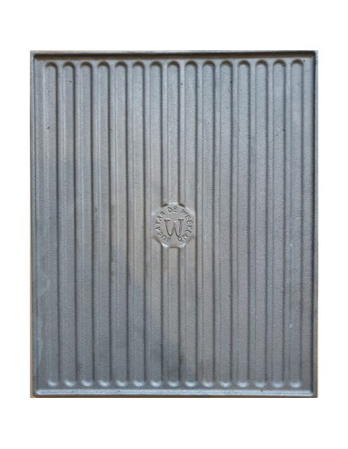 Placa gratar, fonta, dreptunghiulara, 2 fete, 40x33 cm, Grill Chef