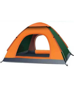 Cort Automat de 3-4 Persoane Pentru Camping sau Plaja, Impermeabil, Rezistent UV, Plasa Anti-Tantari, Poliester 170T si Panza Ox