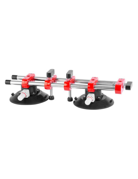Ventuza profesionala pentru transport si montat parbrize, geamuri, placi marmura, granit, Strend Pro, 2 brate, max 150 kg