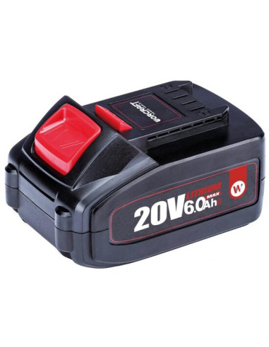 Acumulator pentru sculele WORCRAFT, 20 V, 6 Ah Li-ion
