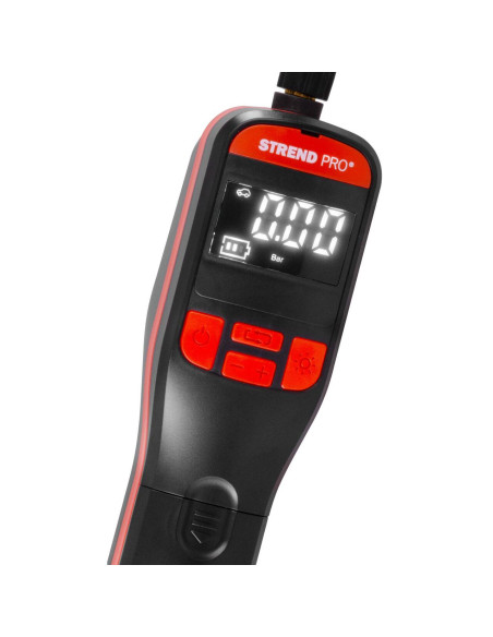 Compresor aer auto, Strend Pro, 150 PSI, 10 bar, USB-C, cu lumina LED, husa