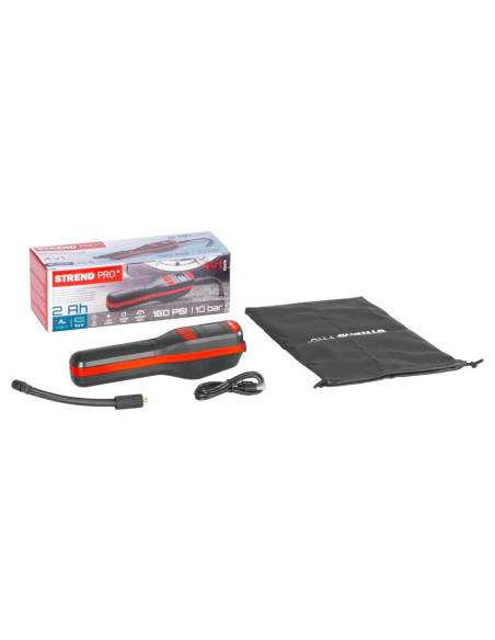 Compresor aer auto, Strend Pro, 150 PSI, 10 bar, USB-C, cu lumina LED, husa