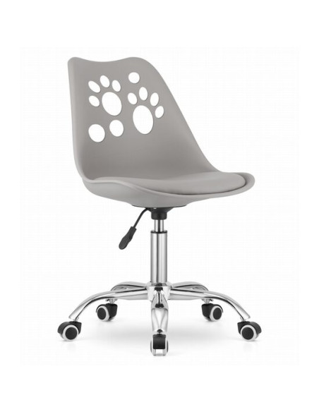 Scaun de birou, Artool, Print, rotativ, PP, gri, 50x57x81.5-93.5 cm